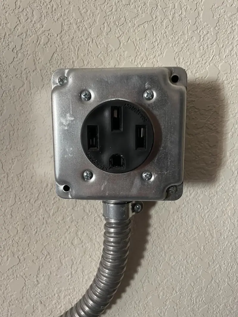 NEMA 14-50 outlet installed for Electrical Panel Upgrade in Floral City